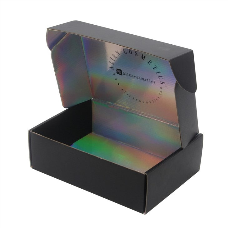 Holographic paper shipping box